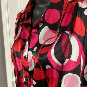 Women’s AB studio pop art print top.